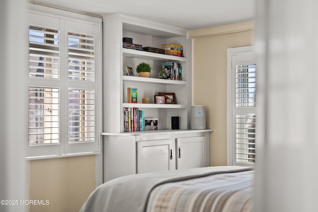 bedroom featuring multiple windows