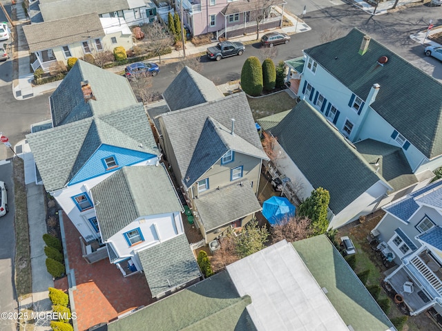 aerial view featuring a residential view