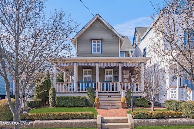 view of front of house featuring a porch