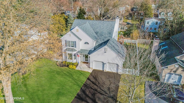 birds eye view of property