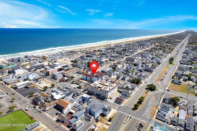 1 Boulevard A, Seaside Heights, NJ 08751 - birds eye view of property with a water view and a view of the beach