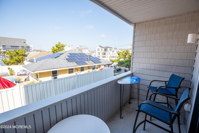 view of balcony