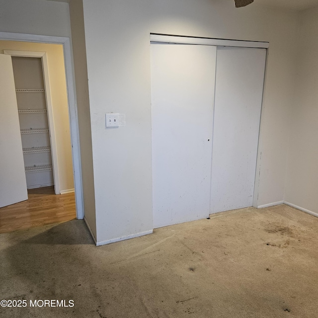 unfurnished bedroom with carpet