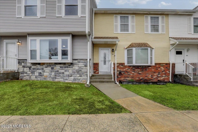 view of property with a front yard