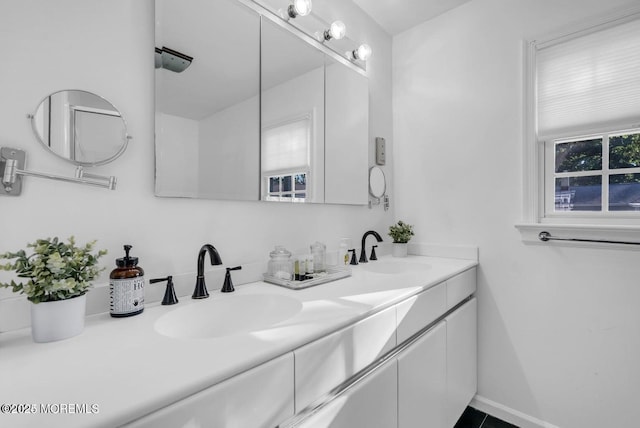 bathroom with vanity