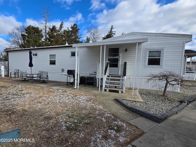 view of back of property