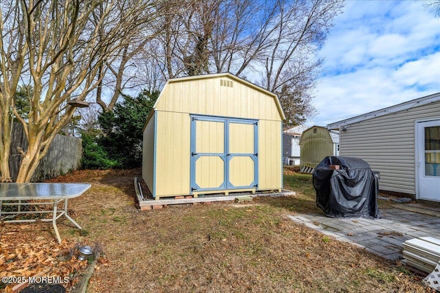 view of outbuilding