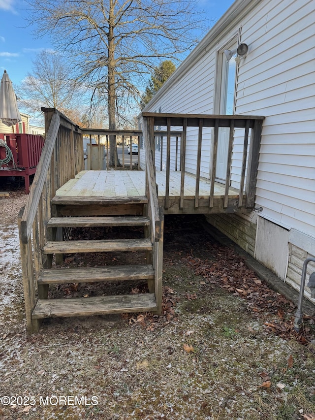 view of wooden terrace