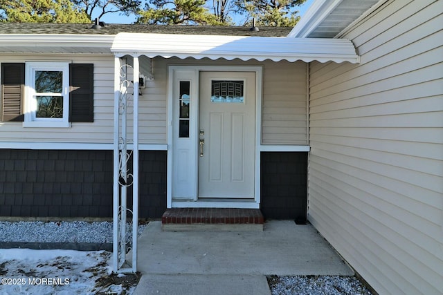 view of entrance to property