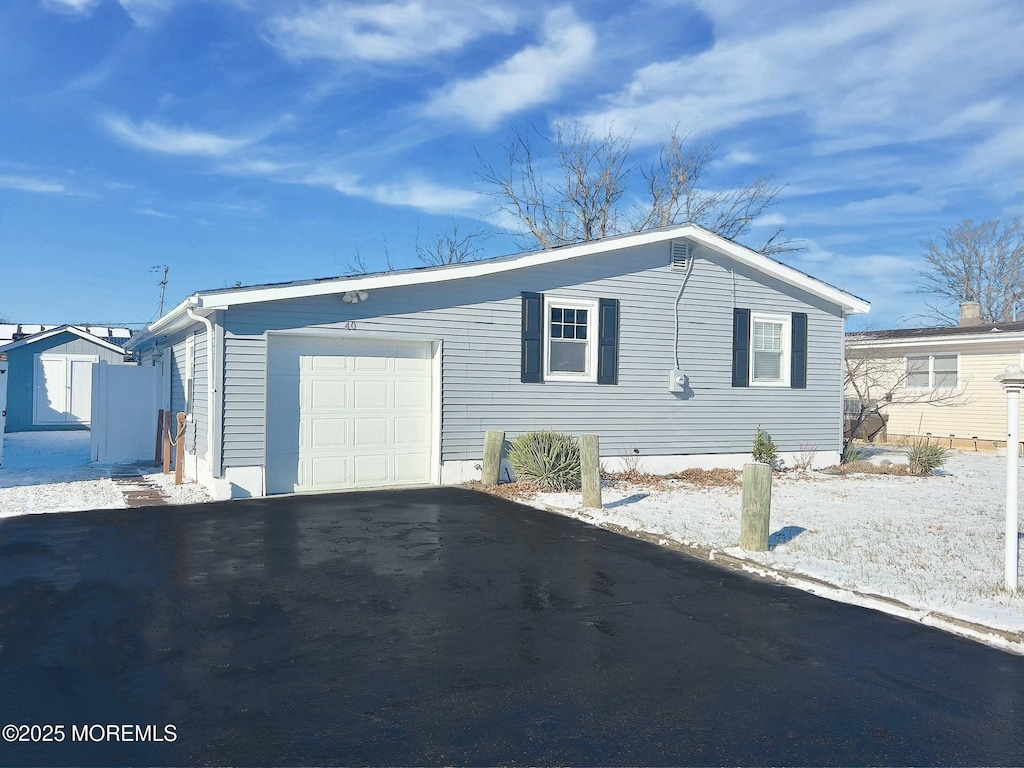 view of front of home featuring a garage