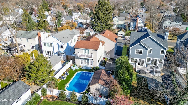 birds eye view of property