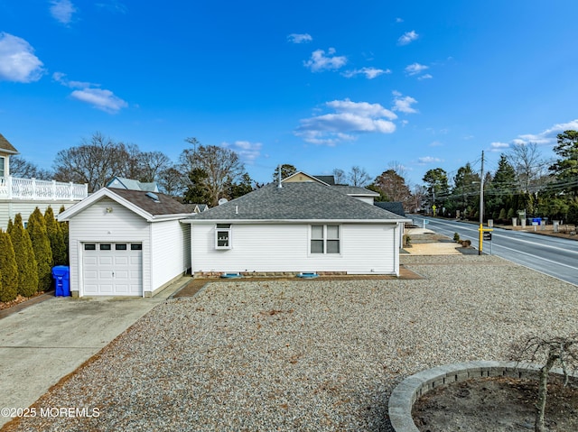 view of side of property