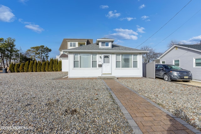 view of bungalow-style home