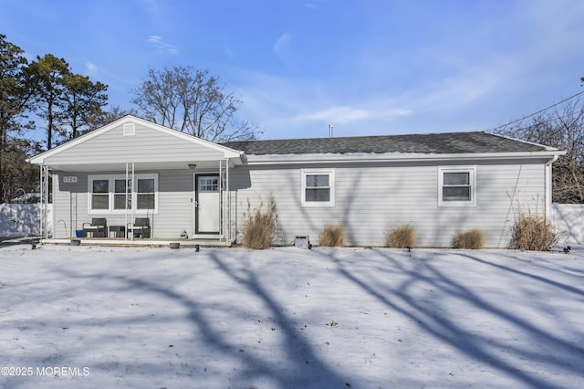 view of front of house with a porch