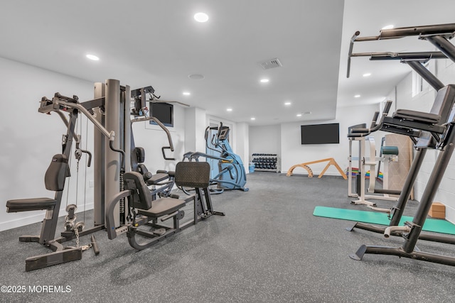 view of exercise room