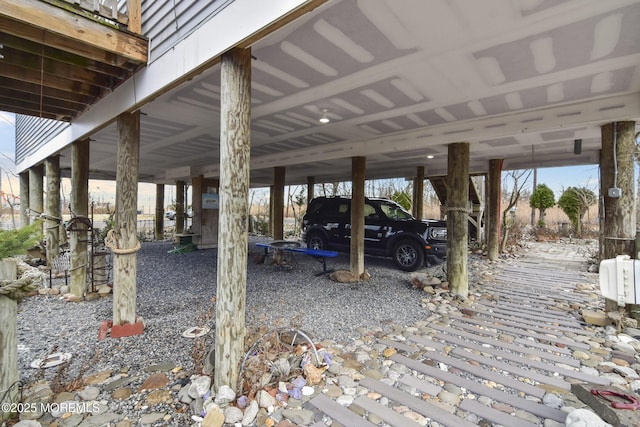 view of patio / terrace with a carport