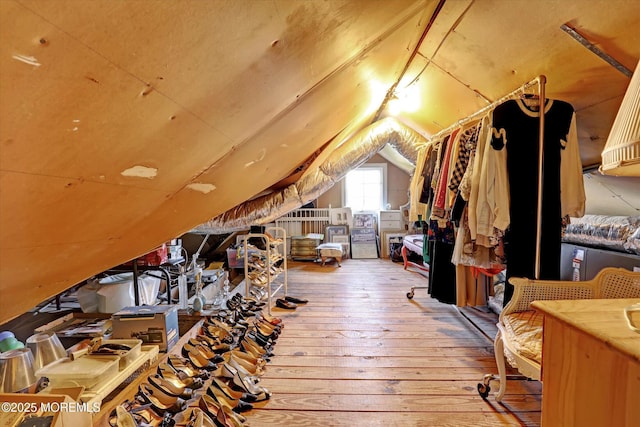 view of attic