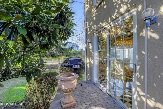 view of patio / terrace featuring grilling area