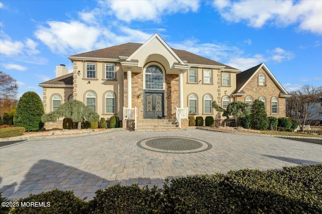 view of front of property featuring french doors