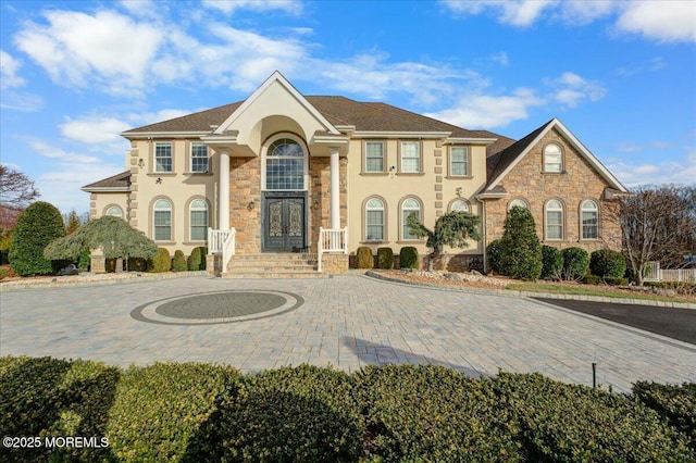 view of front of property featuring french doors