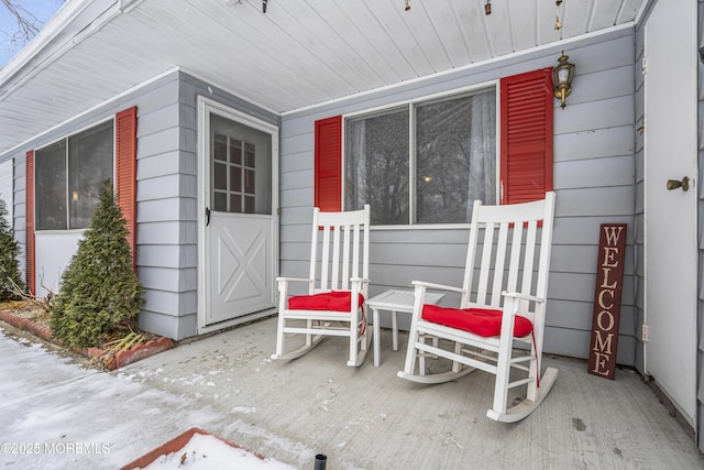 view of patio / terrace with a porch