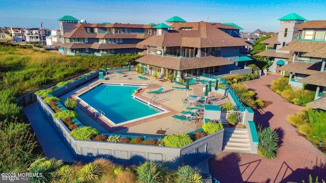 view of pool with a patio