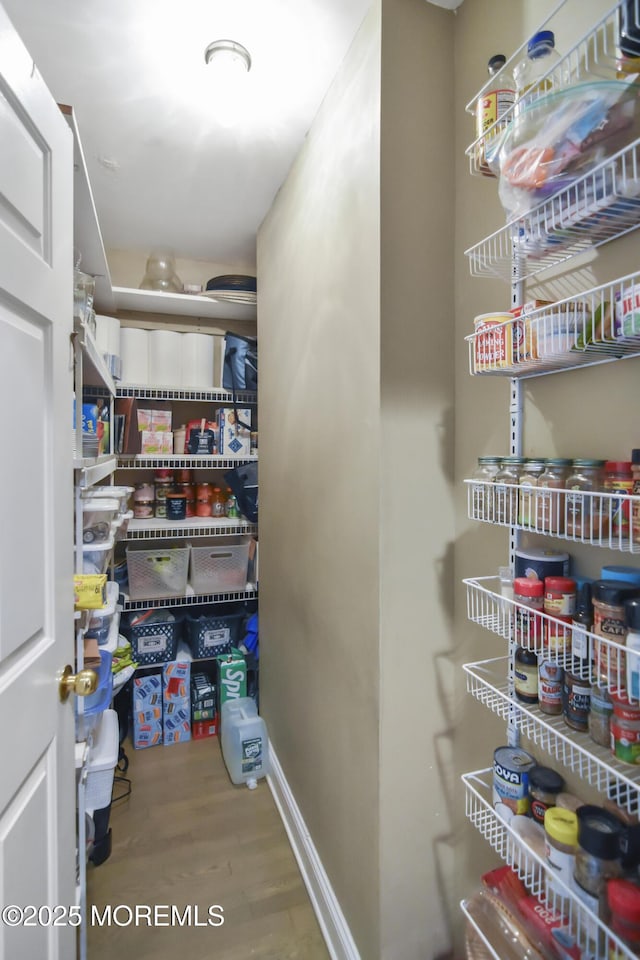 view of pantry