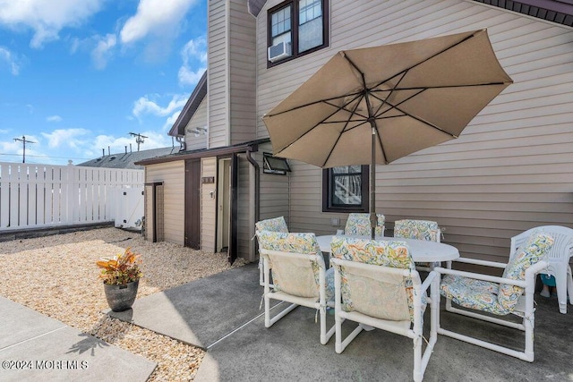 view of patio / terrace with cooling unit