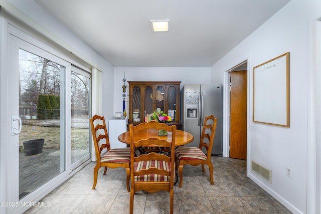 view of dining space