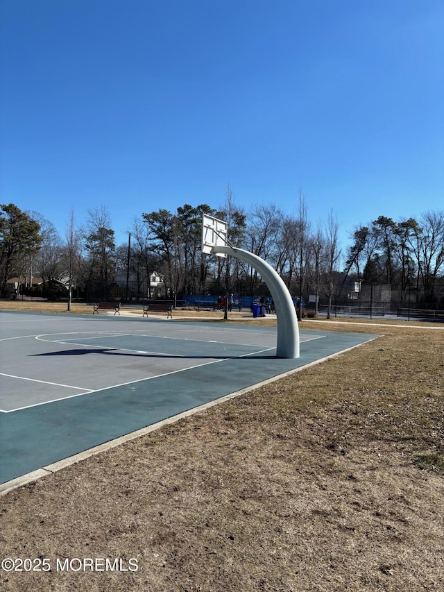 view of sport court with community basketball court