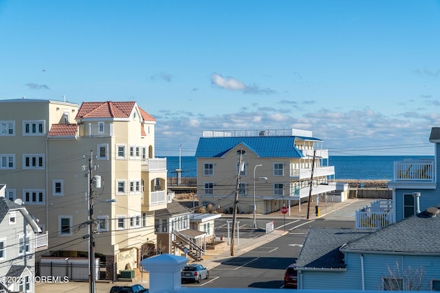 view of property featuring a water view