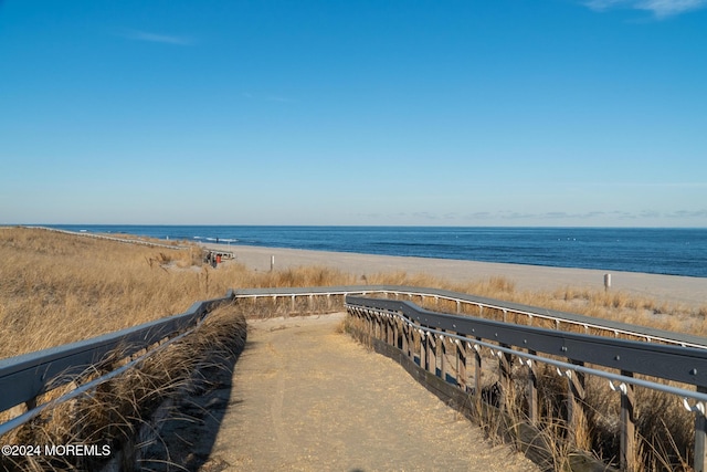 water view featuring a view of the beach