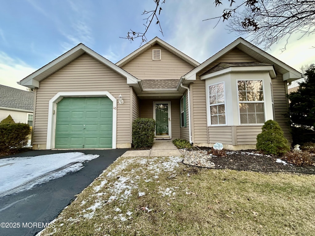 view of front of house featuring a garage