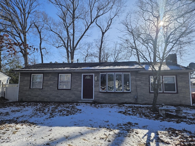 view of ranch-style home