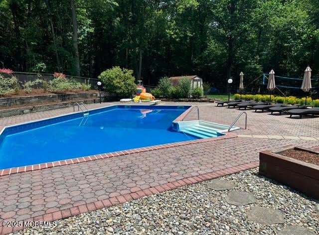 view of pool with a patio