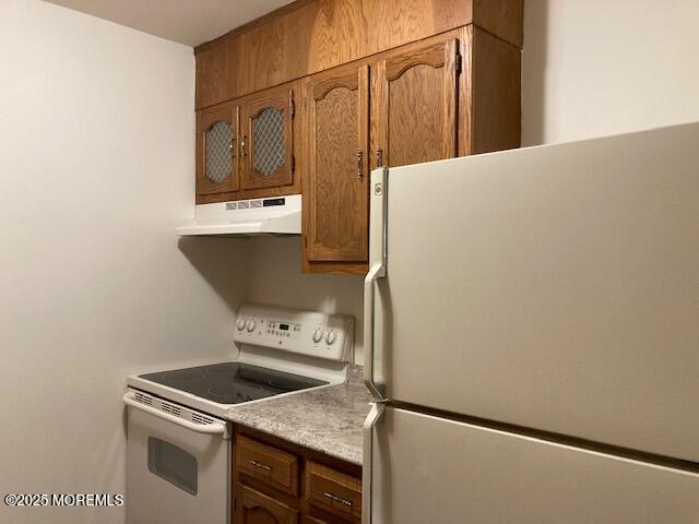 kitchen featuring white appliances