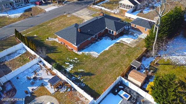 birds eye view of property