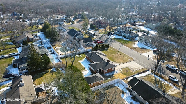 drone / aerial view featuring a residential view