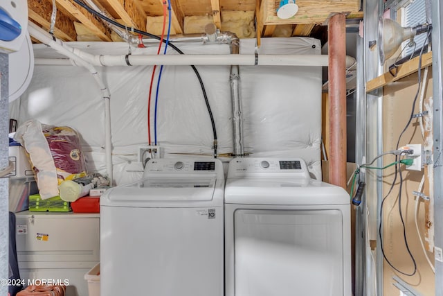 laundry area with washer and dryer