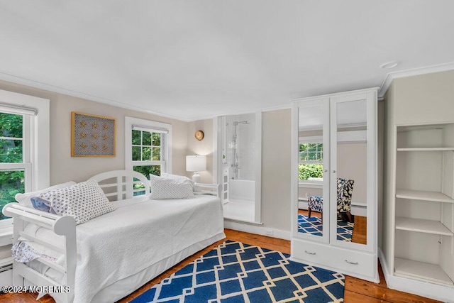 bedroom featuring ornamental molding