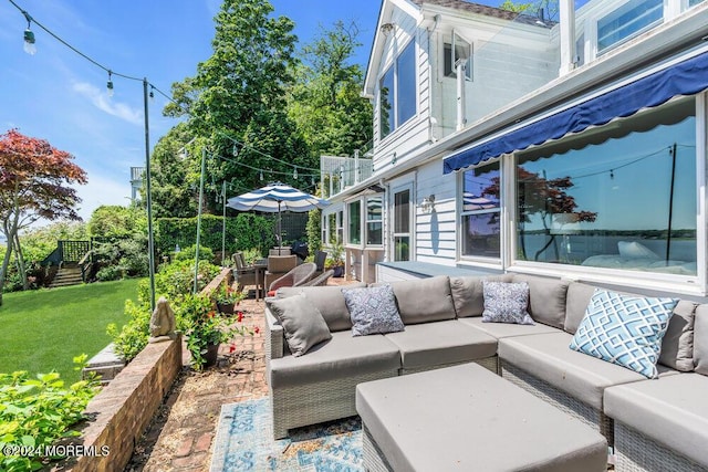 view of patio / terrace with outdoor lounge area