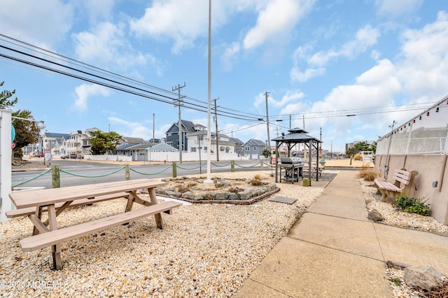 view of property's community featuring a gazebo