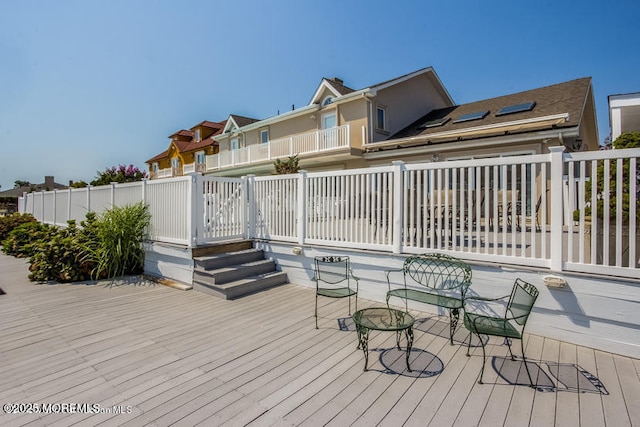 view of deck