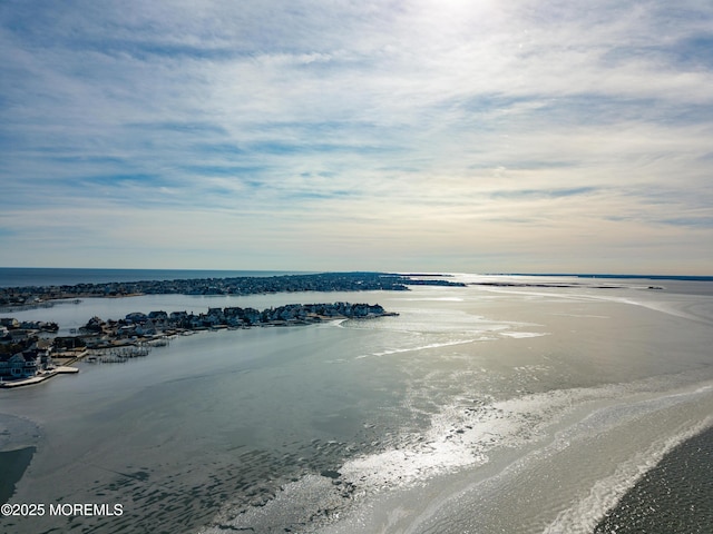 water view featuring a beach view