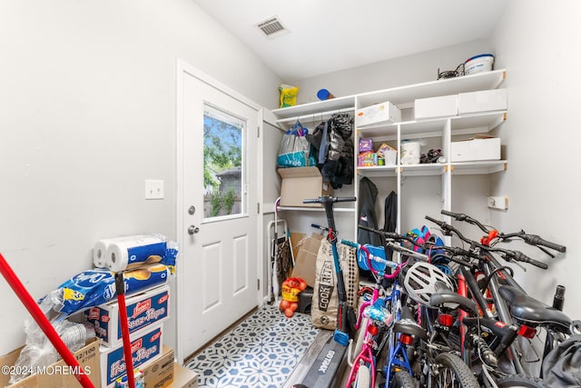 view of storage room