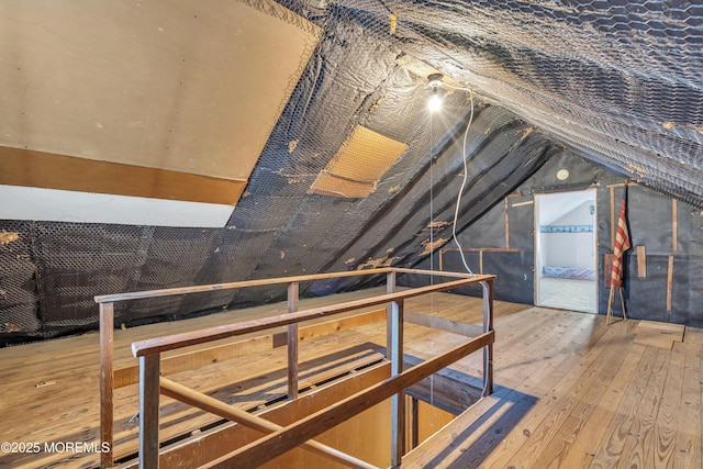 view of attic