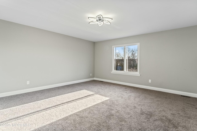 empty room featuring carpet flooring