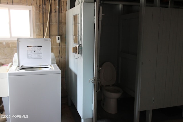 laundry room featuring sink and washer / clothes dryer