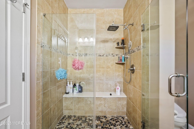 bathroom with walk in shower