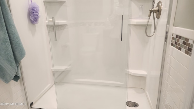 bathroom with an enclosed shower